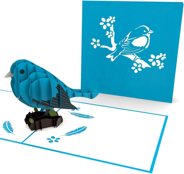 Carte pop-up Blue Bird
