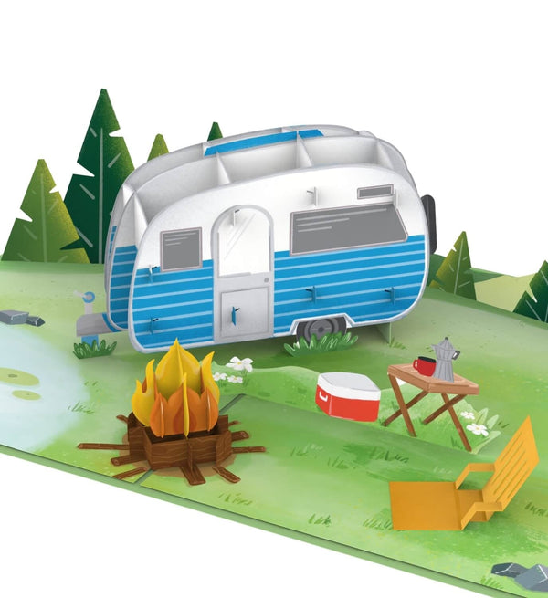Carte pop-up de camping